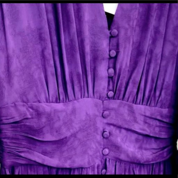 ZARA JACQUARD PUFF SLEEVE MIDI DRESS - Picture 7 of 14